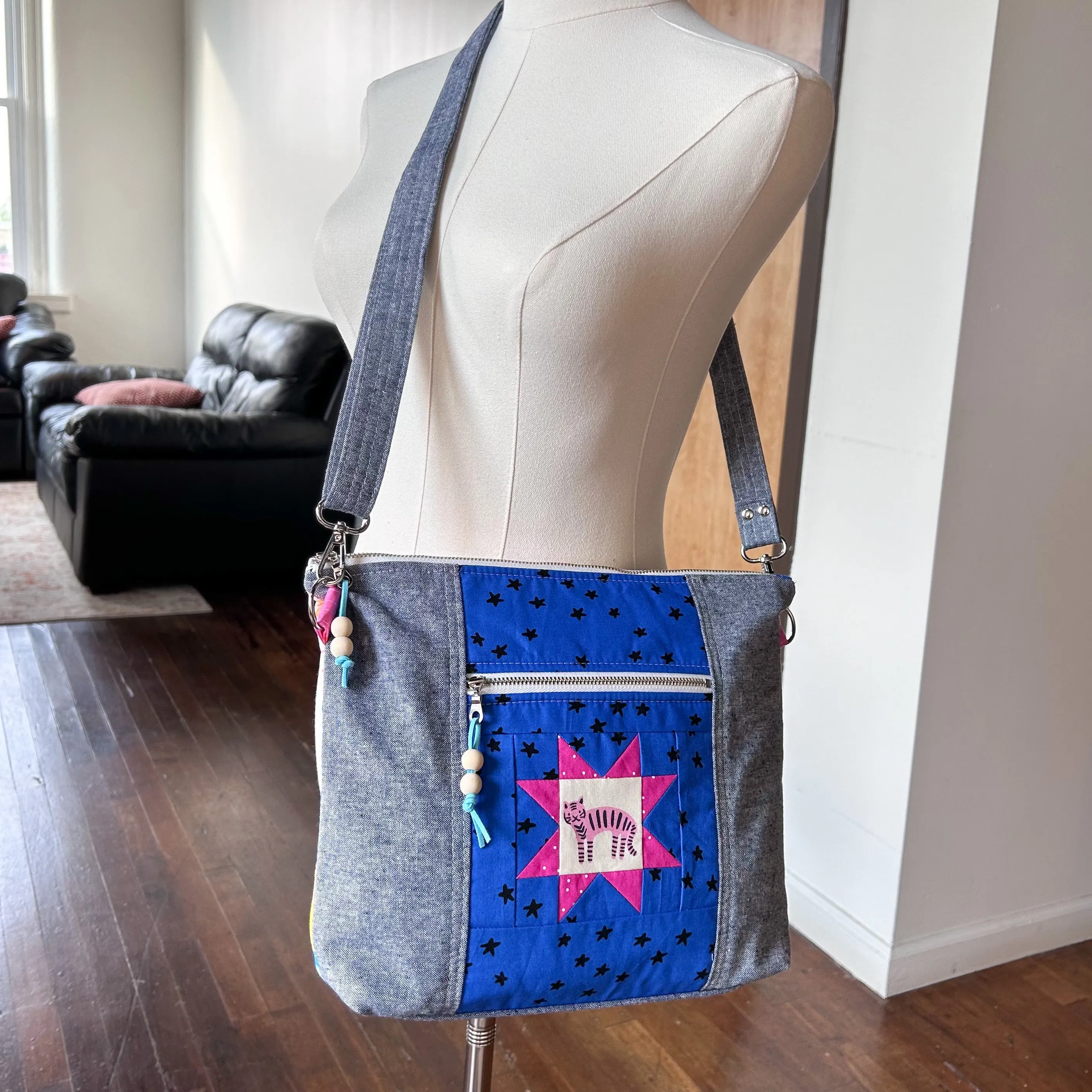 Eye Candy Patchwork Redside Crossbody Bag
