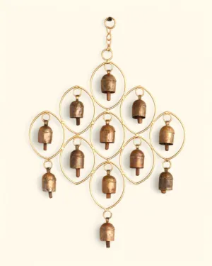 Fairtrade Abstract Diamond Lattice Wind Chime