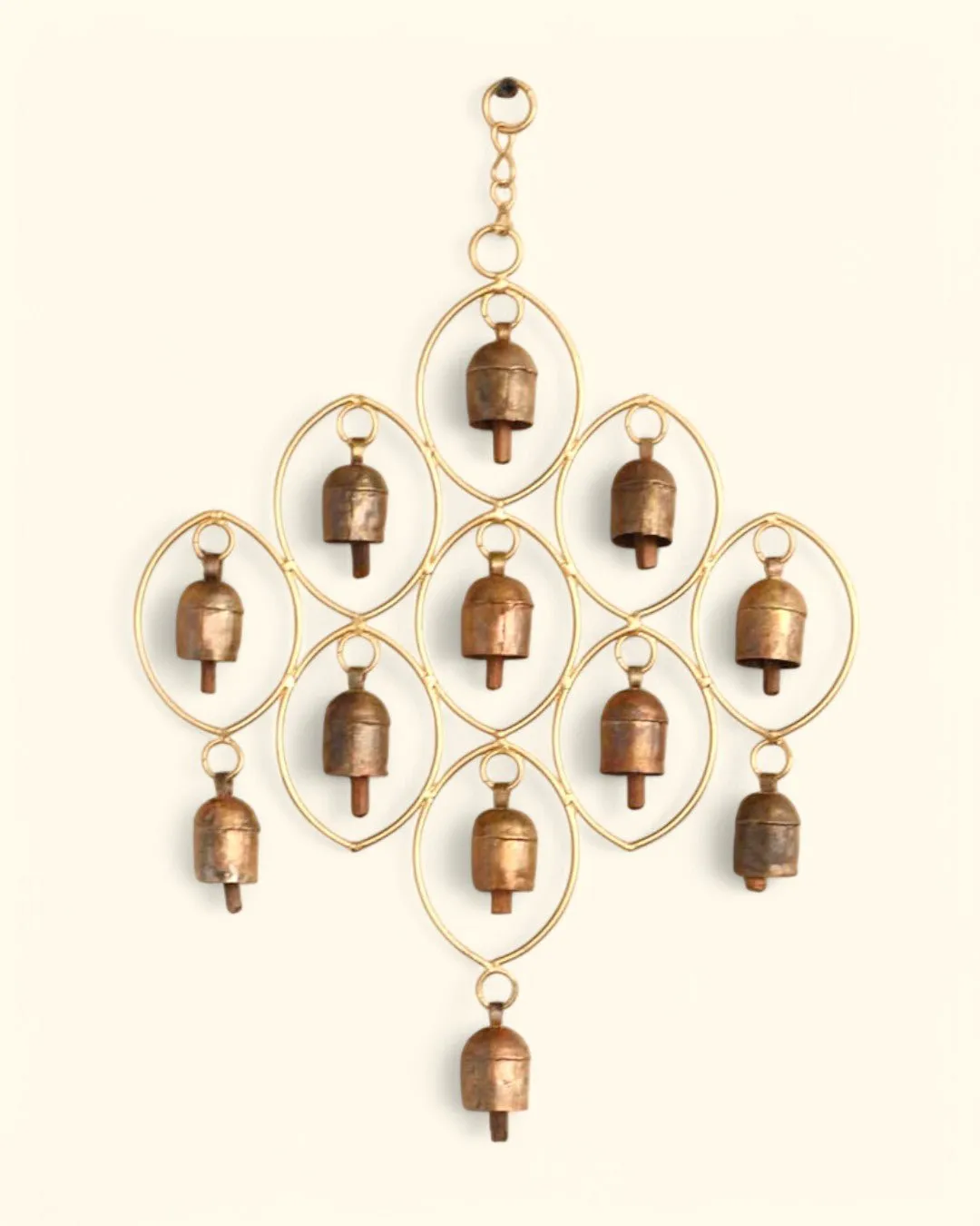 Fairtrade Abstract Diamond Lattice Wind Chime