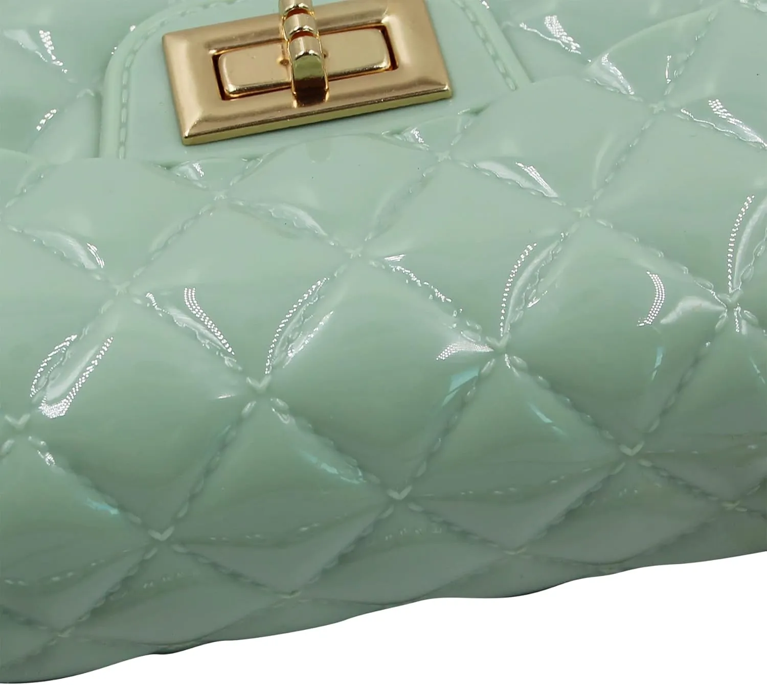 Fashion Jelly Purse Candy Color Jelly Handbag Satchel Shoulder Bag Trendy Crossbody Purse Pearl Handle for Girls Women(Large)