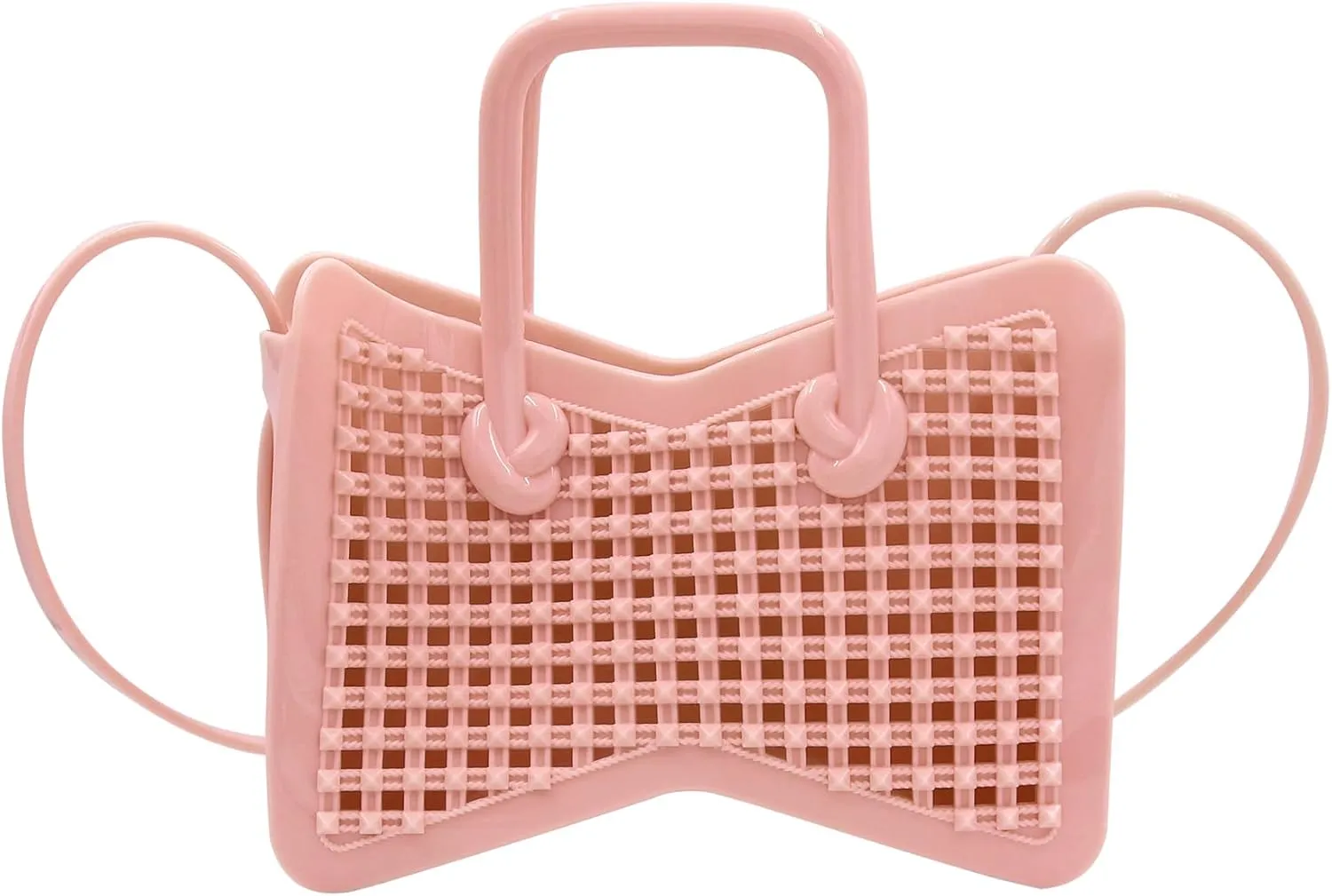 Fashion Jelly Purse Candy Color Mesh Jelly Handbag Satchel Shoulder Bag Trendy Crossbody Purse for Girls Women