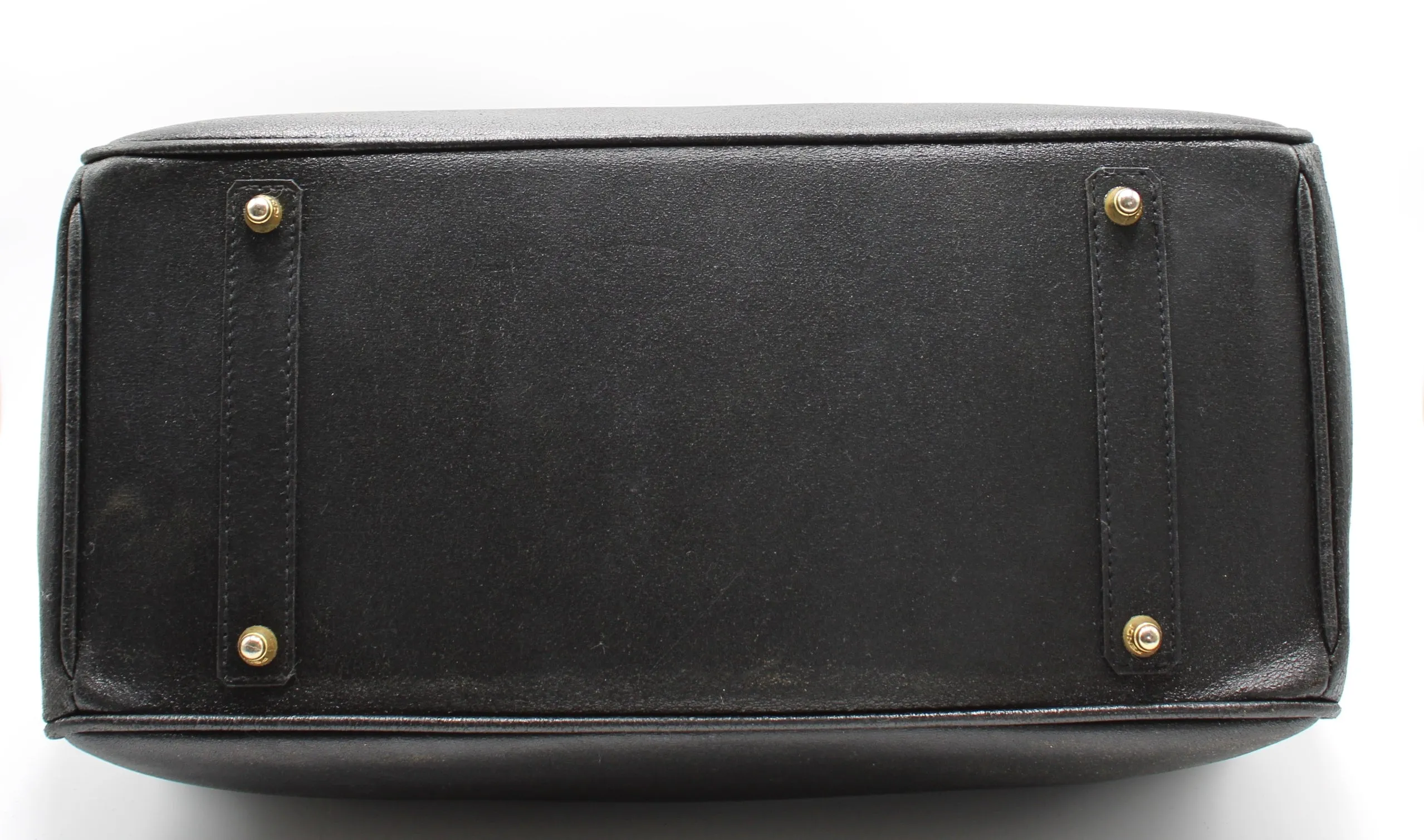 Fendi Peekaboo Black Leather Two-Way Crossbody Birkin Style Bag