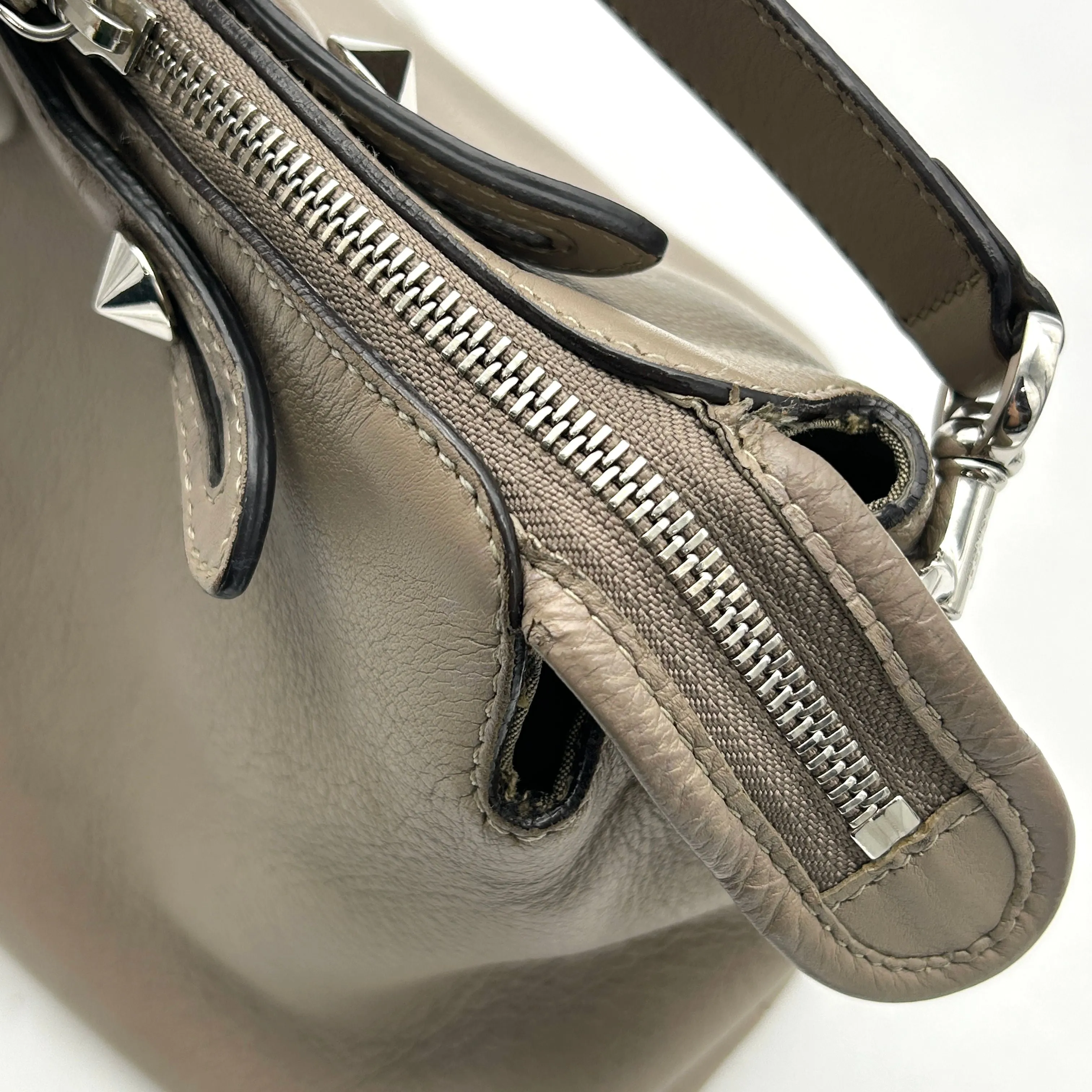 FENDI Vitello Dolce Medium By The Way Boston Bag Tortora Seppia LA13640