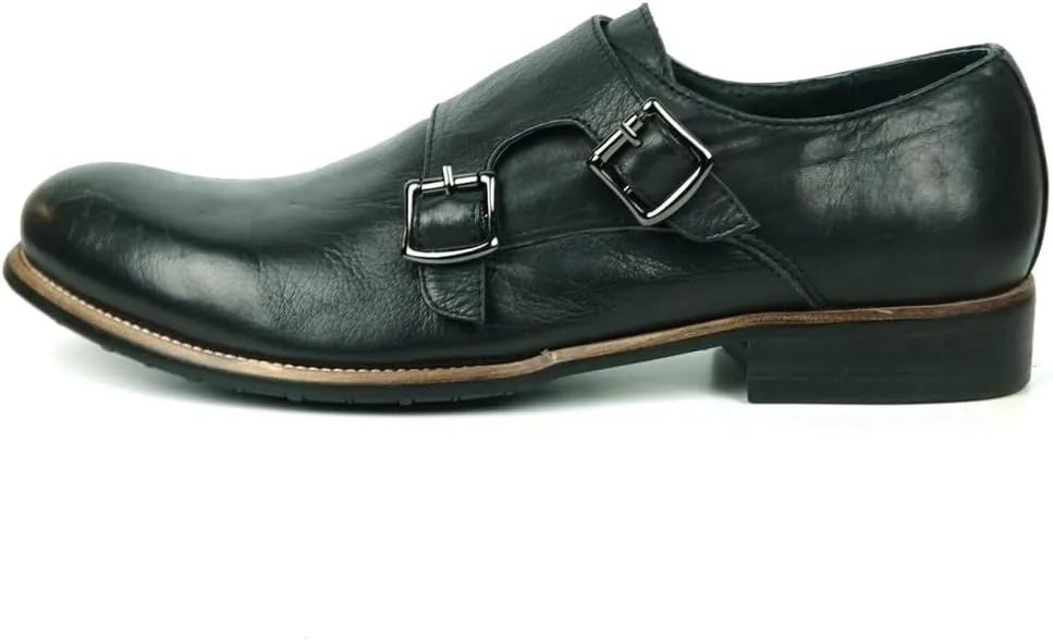 FI-9051 Genuine Leather Double Monk Straps