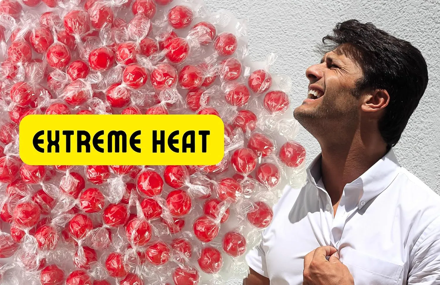 Fireball Candy Bulk - 2 LB Red Hot Jawbreaker Candy - Cinnamon Hard Candy Individually Wrapped - Old Fashioned Candy - Red Hot Cinnamon Candy - Fireballs Candy Bulk - Atomic Fireball Candy Alternative