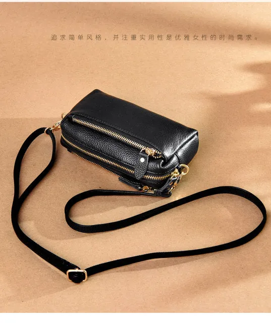 First Layer Vegan Leather Designer Messenger Bag Small Ladies Shoulder Bag