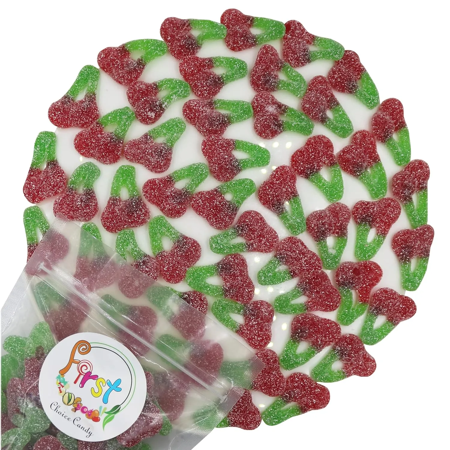 FirstChoiceCandy Sour Twin Cherries (5 Pound (Pack of 1))
