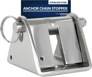 Five Oceans Stainless Steel Anchor Chain Lock Stopper for 3/16-Inch - 1/4-Inch Chains - FO4505