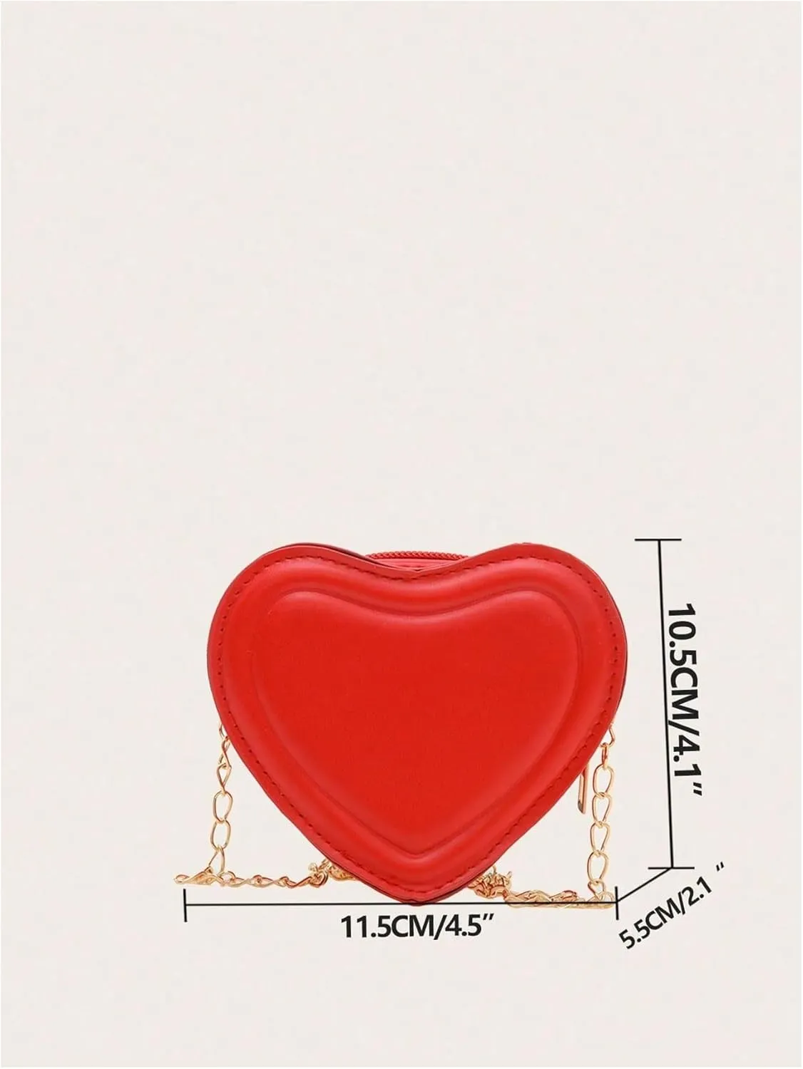 Floerns Women's Heart Shape Satchel Crossbody Bag Mini Handbag Valentines Clutch Purse