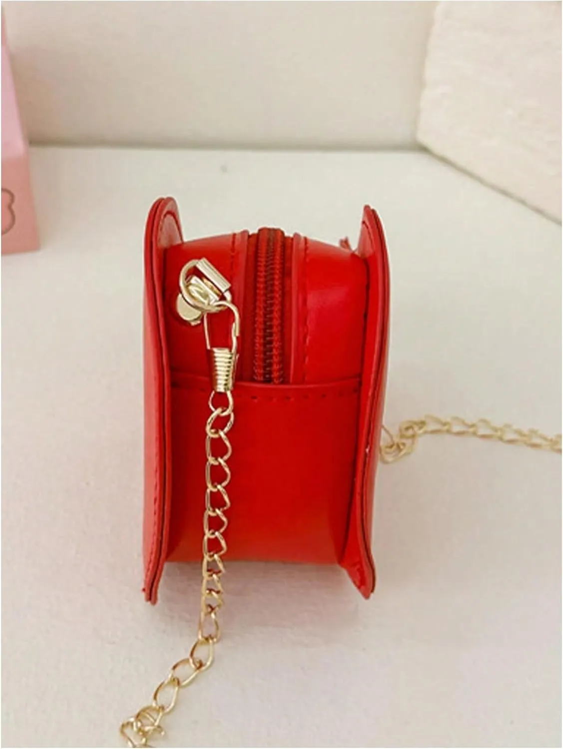 Floerns Women's Heart Shape Satchel Crossbody Bag Mini Handbag Valentines Clutch Purse