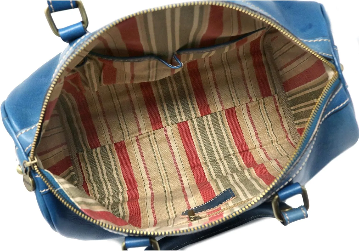 Floto Boston Bag Leather Women's Handbag w/Crossbody Strap