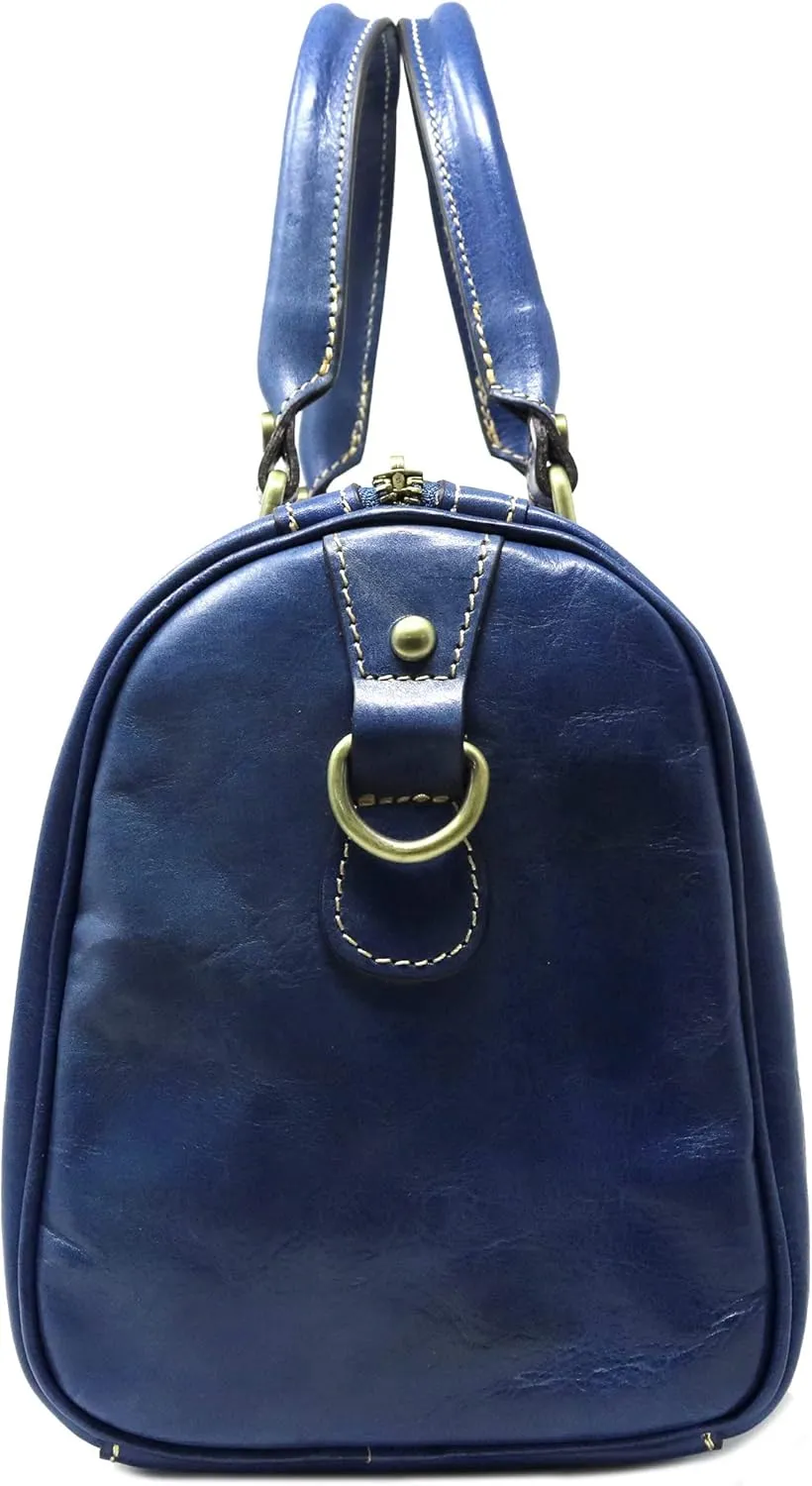 Floto Boston Bag Leather Women's Handbag w/Crossbody Strap