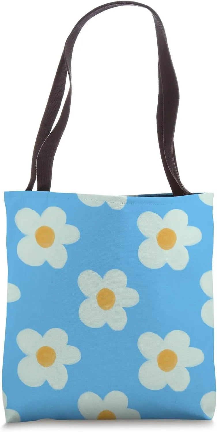 Flower, Hand-drawn floral pattern Tote Bag