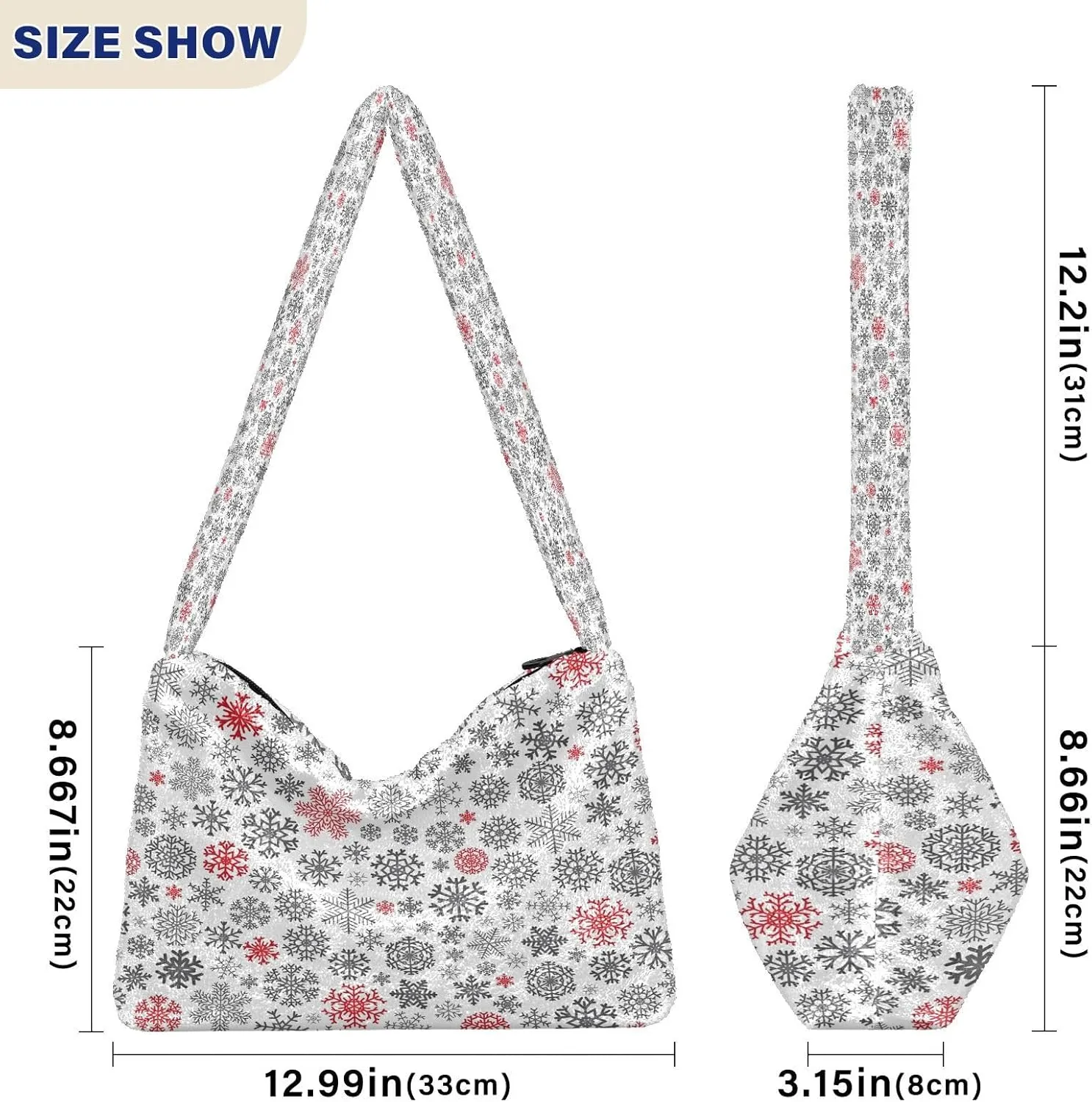 Fluffy Crossbody Bag for Women,Polyester Crossbody Bag Fluffy Tote Bag Lady Shoulder Bag