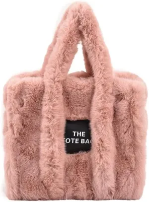 Fluffy Tote Bag Plush Underarm Bag Fashion Fluffy Crossbody Bag for Women Winter