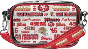 FOCO NFL Team Logo Retro Print Clear Crossbody Bag