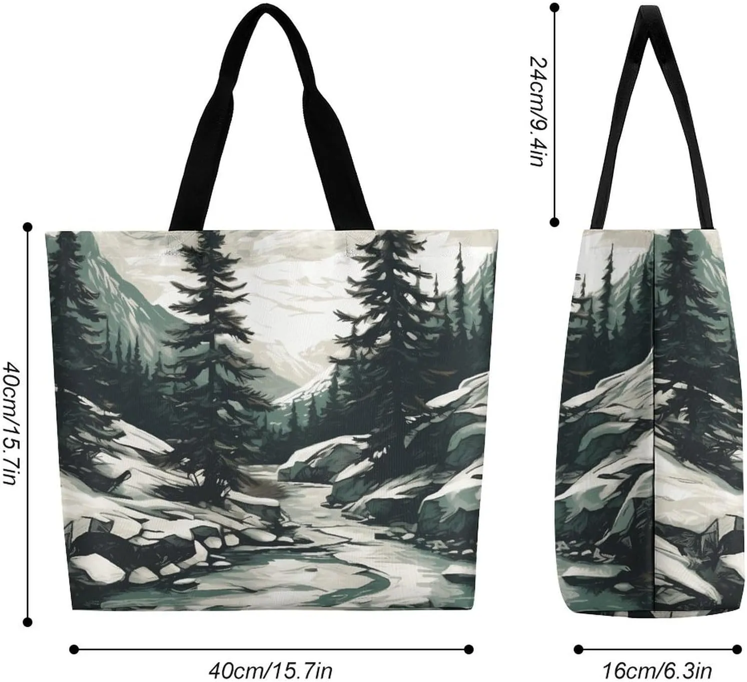 Foldable Grocery Bag Reusable Shopping Bag Chicken Print Tote Bag Casual Handbags for Work Shopping