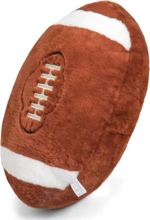 Football Pillow - 22in Soft Football Plush Stuffed Animal, Fluffy Ball Pillow for Kids & Adults, Couch Bedroom Decor, Sports Fan Gift