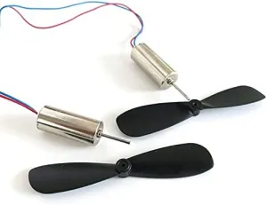 for DC 3.7V 48000RPM Coreless Motor Propeller 2PCS/1Pair New for RC Aircraft Helicopter Toy Wholesale (Drone Parts)