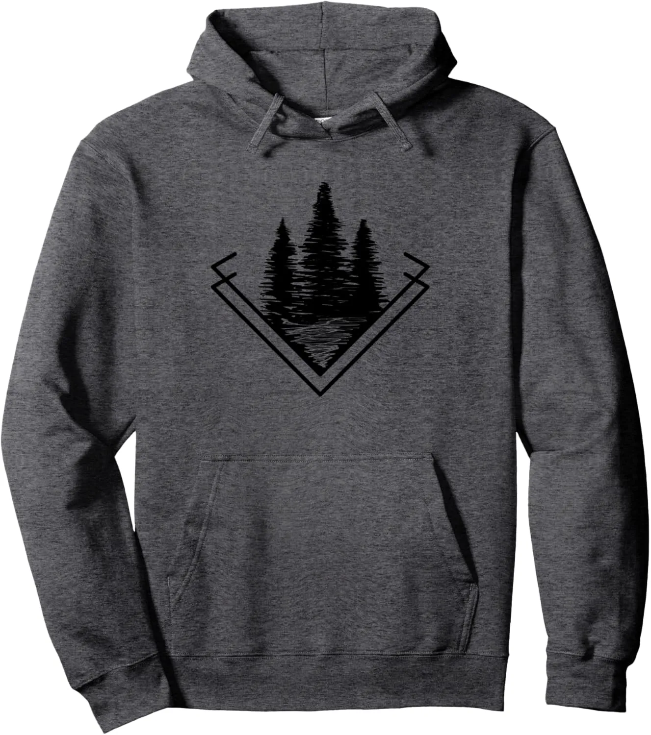 Forest at Dark | Outdoor, Nature Life, Camping Hoodie Pullover Hoodie