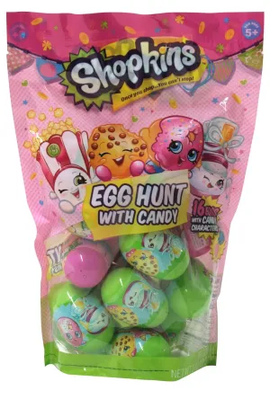 Frankford Candy Company Shopkins Plastic Candy Egg Bag, 2.82 Ounce