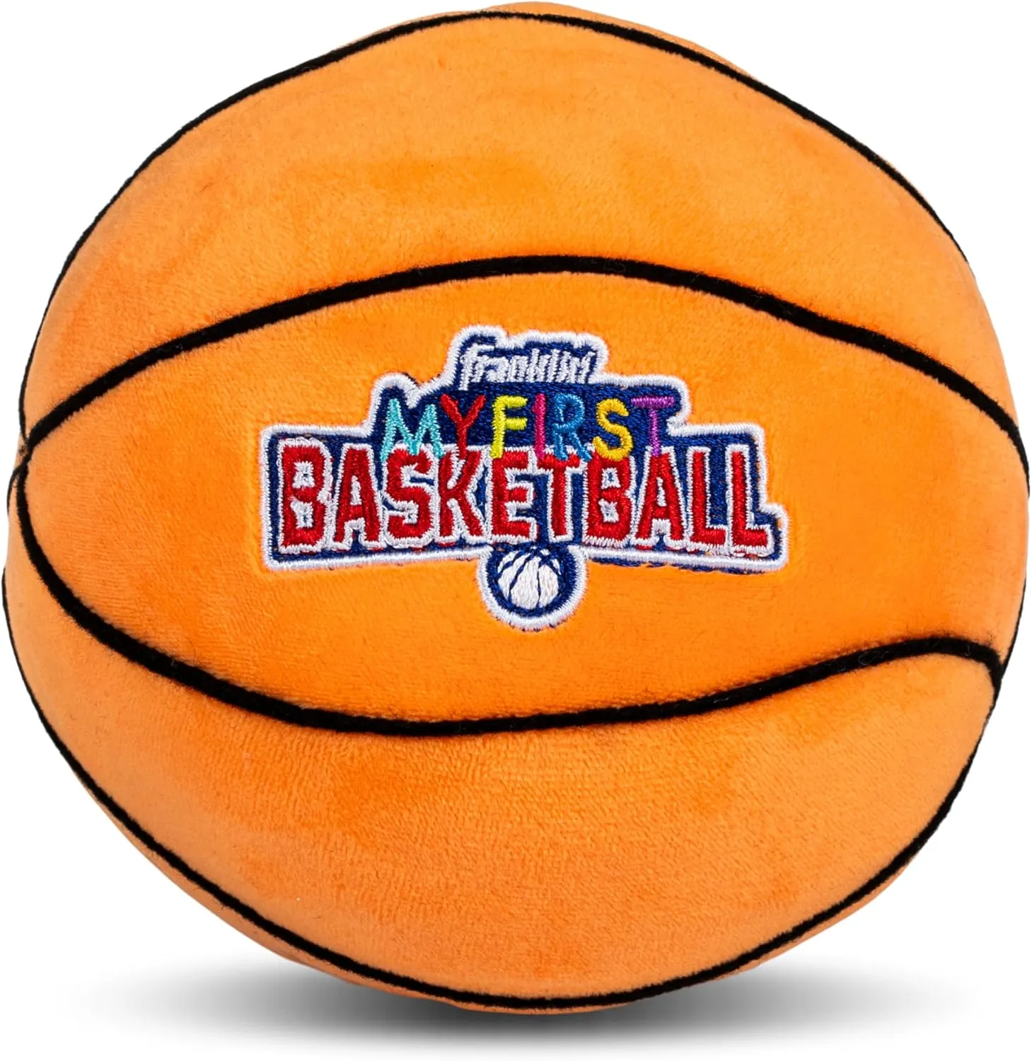 Franklin Sports Kids Soft Plush Basketball - NBA MyFirst Stuffed Basketball for Kids - Fun Room Decoration - 5"