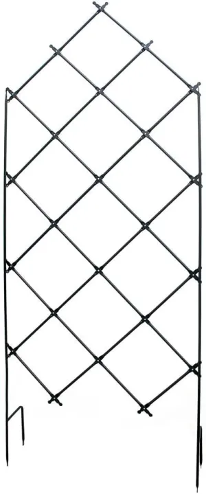 Freestanding Lattice Trellis, Graphite Powdercoat Finish