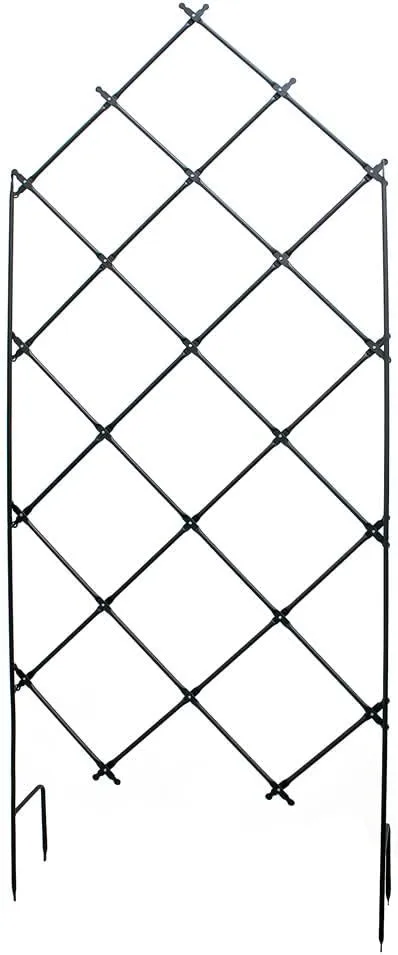 Freestanding Lattice Trellis, Graphite Powdercoat Finish