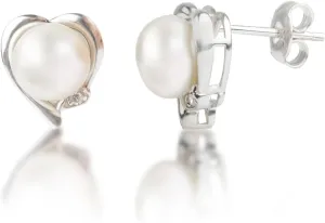 Freshwater Pearl Earrings for Women in Sterling Silver | Sterling Silver Pearl Earrings in Various Styles by MAX   STONE