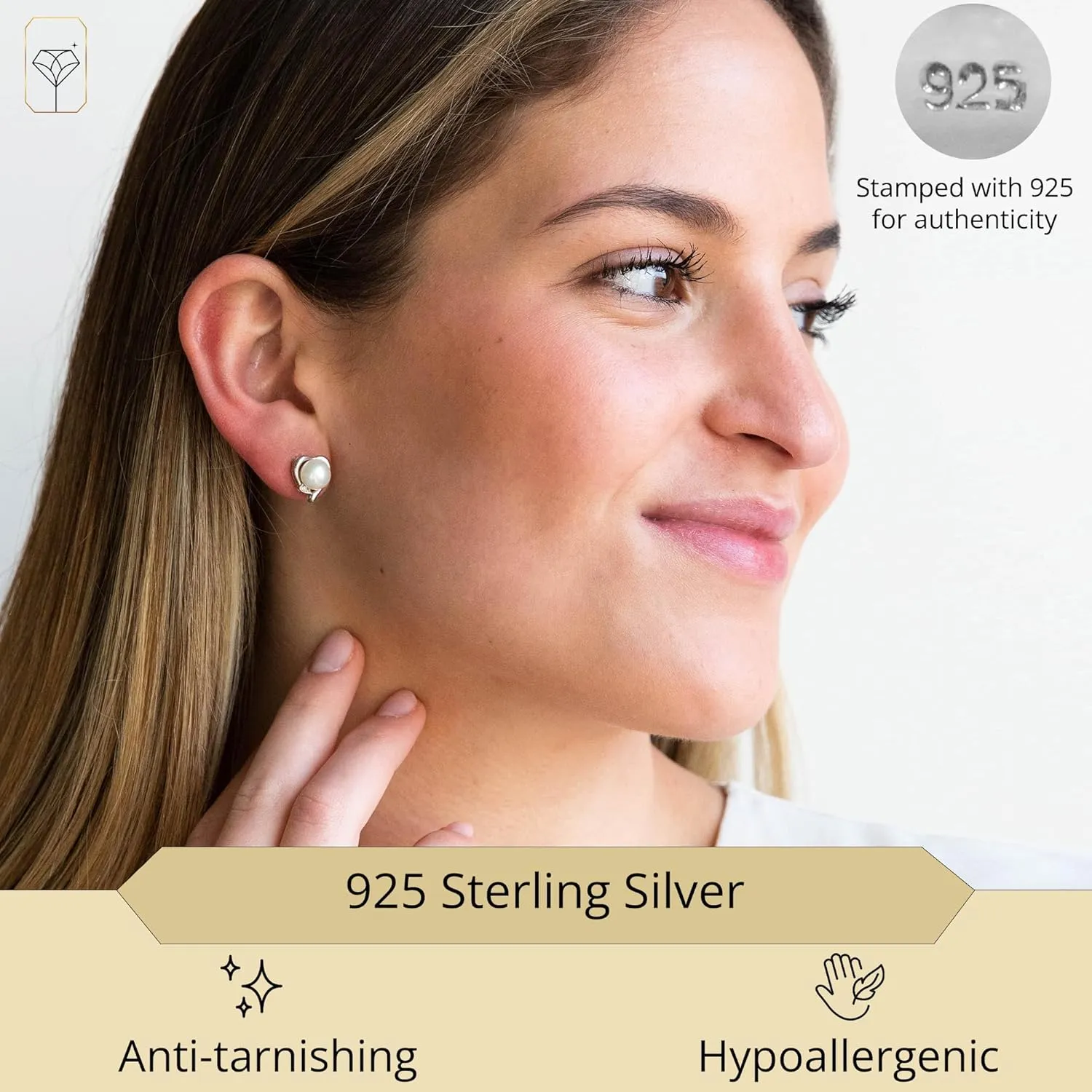 Freshwater Pearl Earrings for Women in Sterling Silver | Sterling Silver Pearl Earrings in Various Styles by MAX   STONE