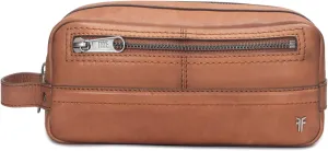 Frye NASH Men's DOPP KIT, Cognac