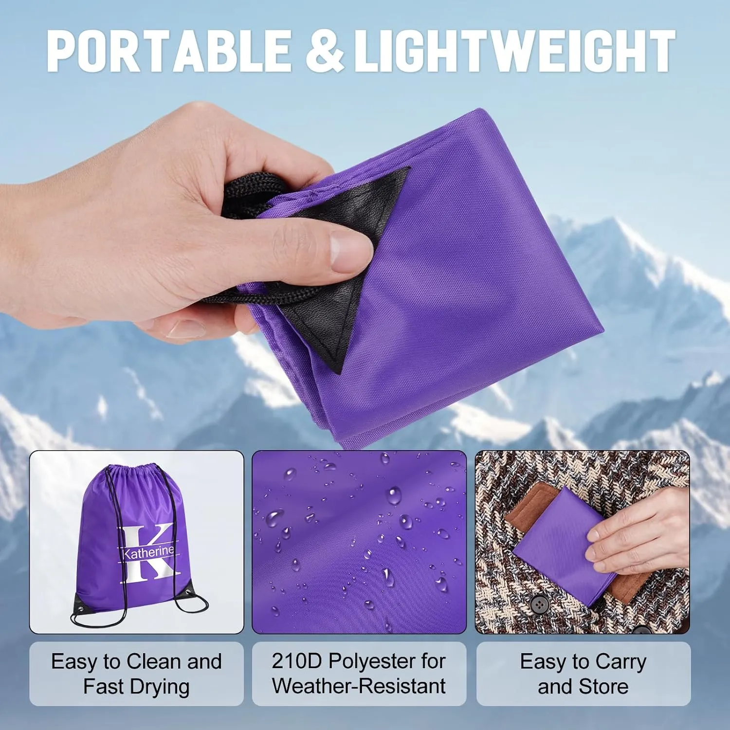 Fyore Custom Drawstring Backpacks, 50 Pack Personalized Drawstring Sports Bags with Your Initials Name for Gym Beach Climb Trips Party Events- 13.4x17Inch,12 Colors