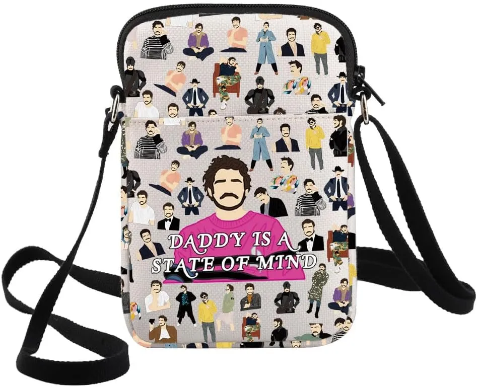 G2TUP Pedro Crossbody Bag Pedro Fans Gift Daddy Is A State Of Mind Pedro Travel Shoulder Bag Pedro Merch