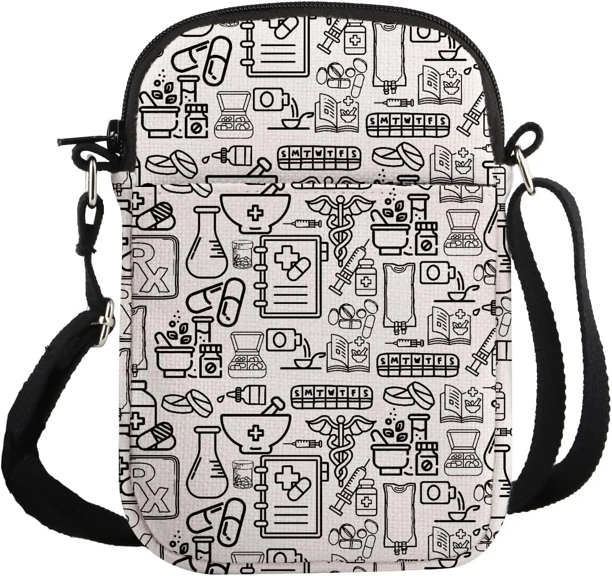 G2TUP Pharmacy Thank You Gift Pharmacy Lines Crossbody Bag Pharmacist Travel Bag Pharmacy Gift Pharmacy Technician Gift