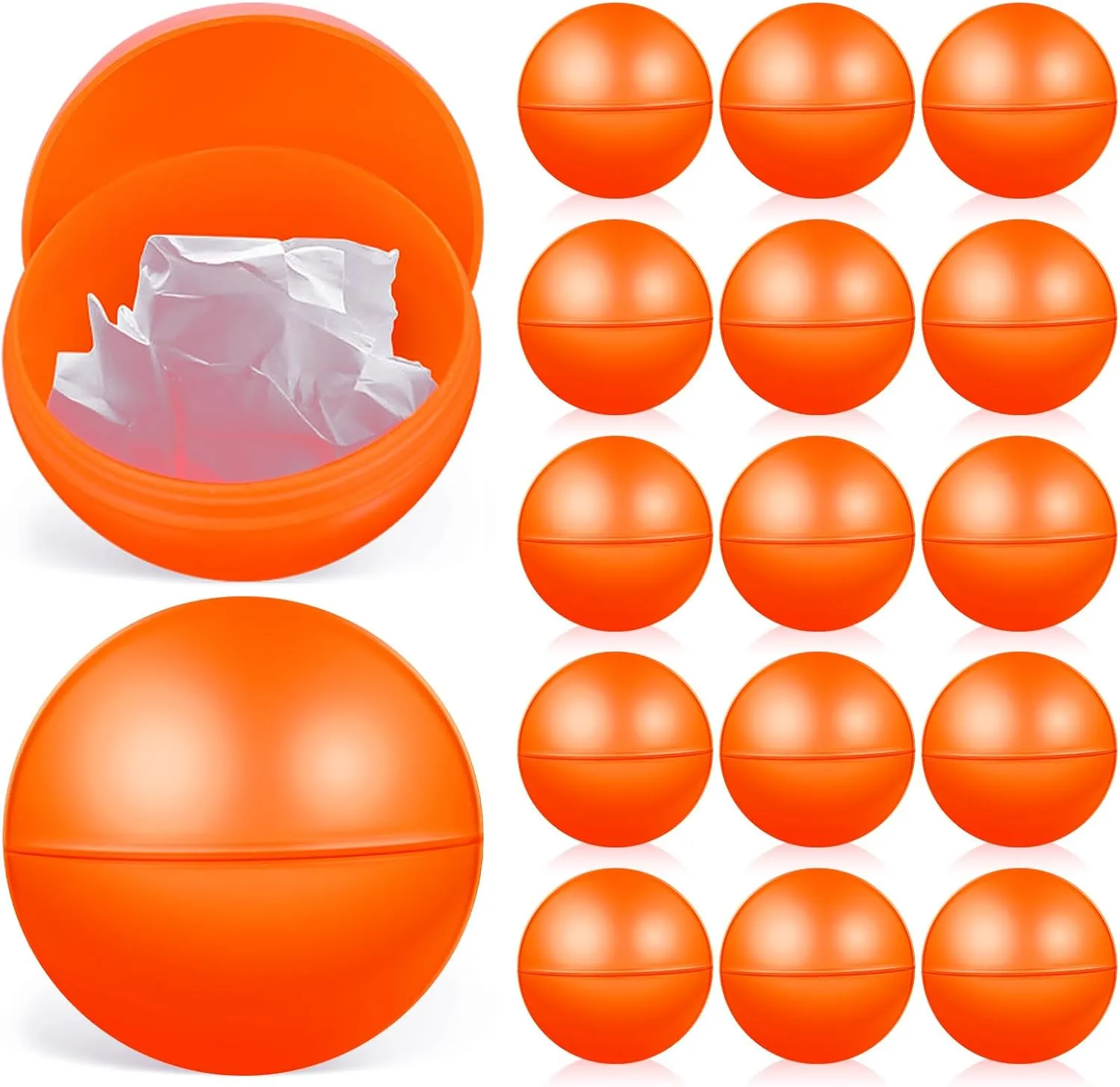 Gadpiparty Hollow Lotto Ball, 25 Pcs Raffle Drawing Balls Table Tennis Balls Lucky Ball Vending Machine Capsules Plastic Bingo Balls for Game Party Prizes