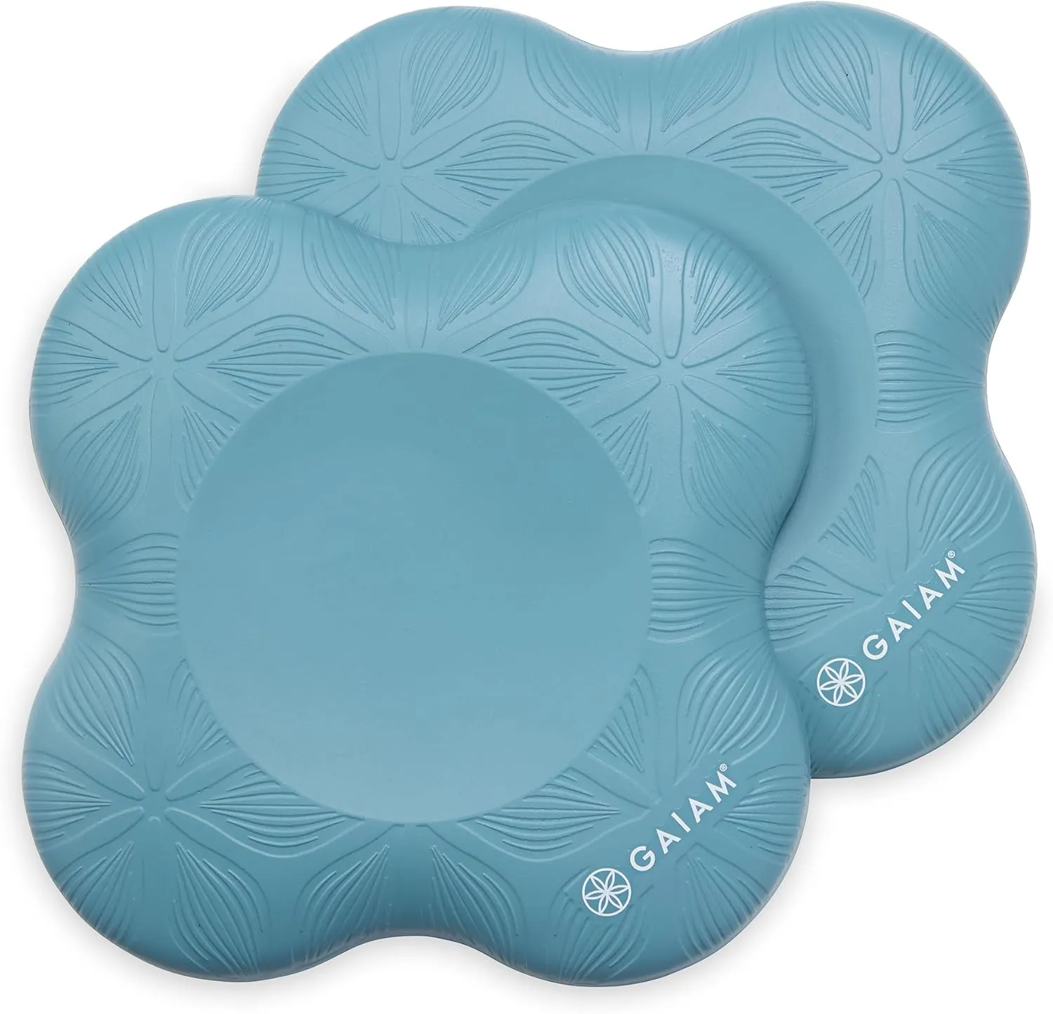 Gaiam Yoga Knee Pads (Set of 2) - Yoga Props and Accessories for Women/Men Cushions Knees and Elbows for Fitness, Travel, Meditation, Kneeling, Balance, Floor, Pilates