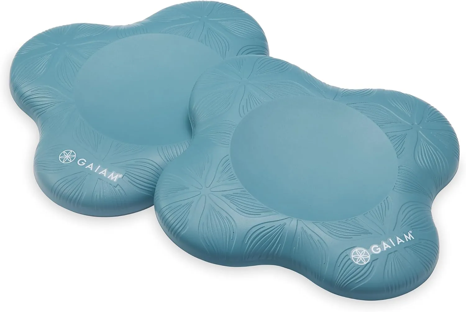 Gaiam Yoga Knee Pads (Set of 2) - Yoga Props and Accessories for Women/Men Cushions Knees and Elbows for Fitness, Travel, Meditation, Kneeling, Balance, Floor, Pilates