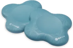 Gaiam Yoga Knee Pads (Set of 2) - Yoga Props and Accessories for Women/Men Cushions Knees and Elbows for Fitness, Travel, Meditation, Kneeling, Balance, Floor, Pilates