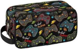 Game Controller Boys Travel Toiletry Bag, Kids Waterproof Hanging Dopp Kit, Wash Bag with Large Capacity for Travel, Sports, Shower