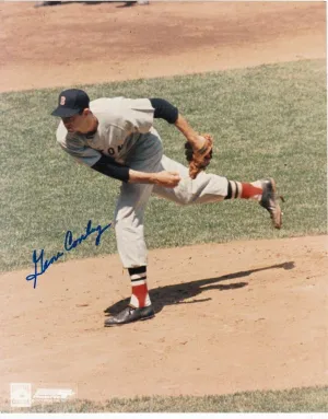 GENE CONLEY BOSTON RED SOX ACTION SIGNED 8x10 - Autographed MLB Photos