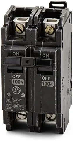 General Electric GETHQC21100WL GE THQC21100WL 2P 100A 120/240V CB, Black