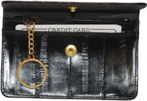 Genuine Eel Skin Leather Womens Coin Purse Change Wallet