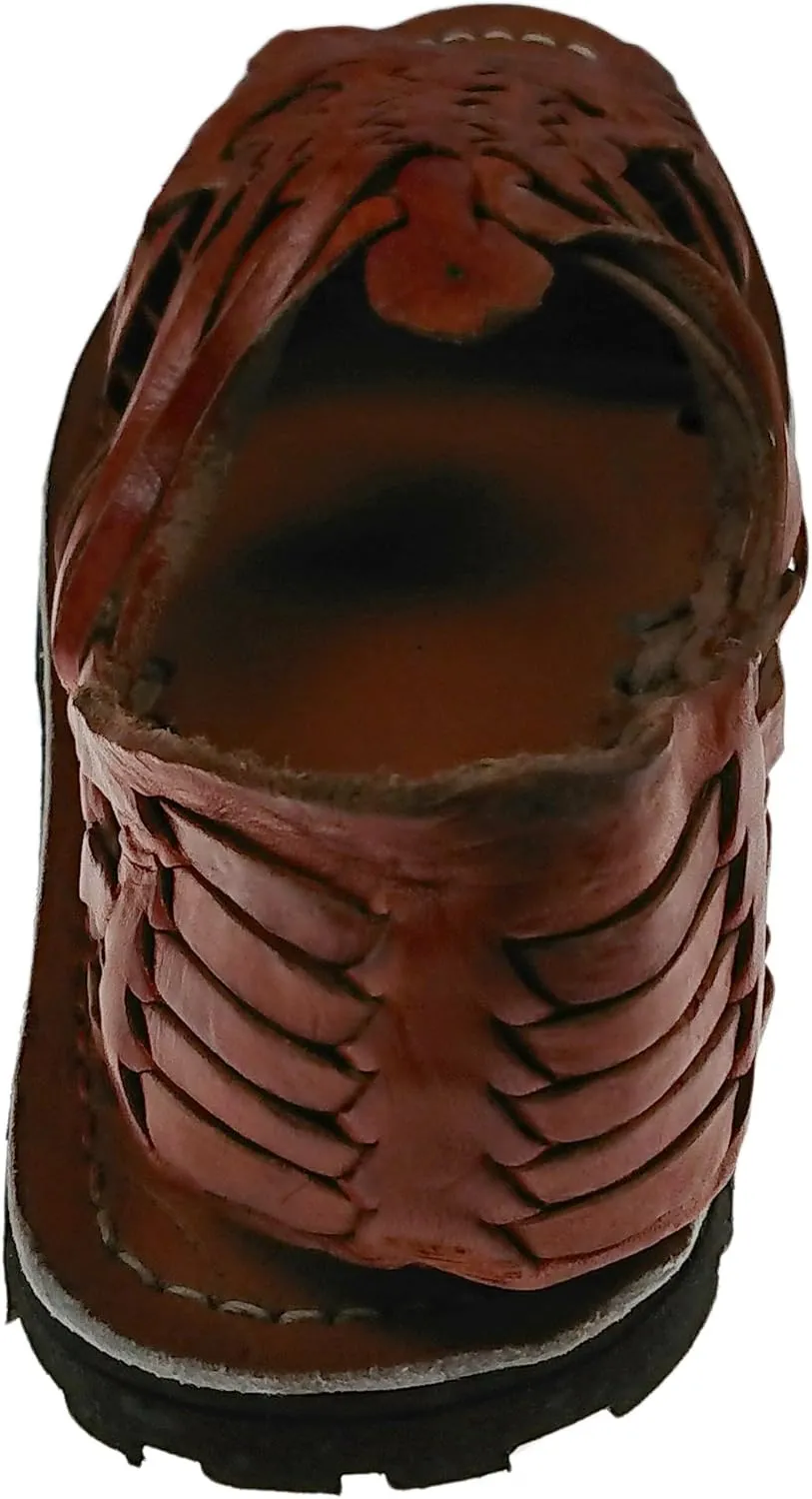 Genuine Leather Chedron Women Huarache Pachuco. Mexican Sandals