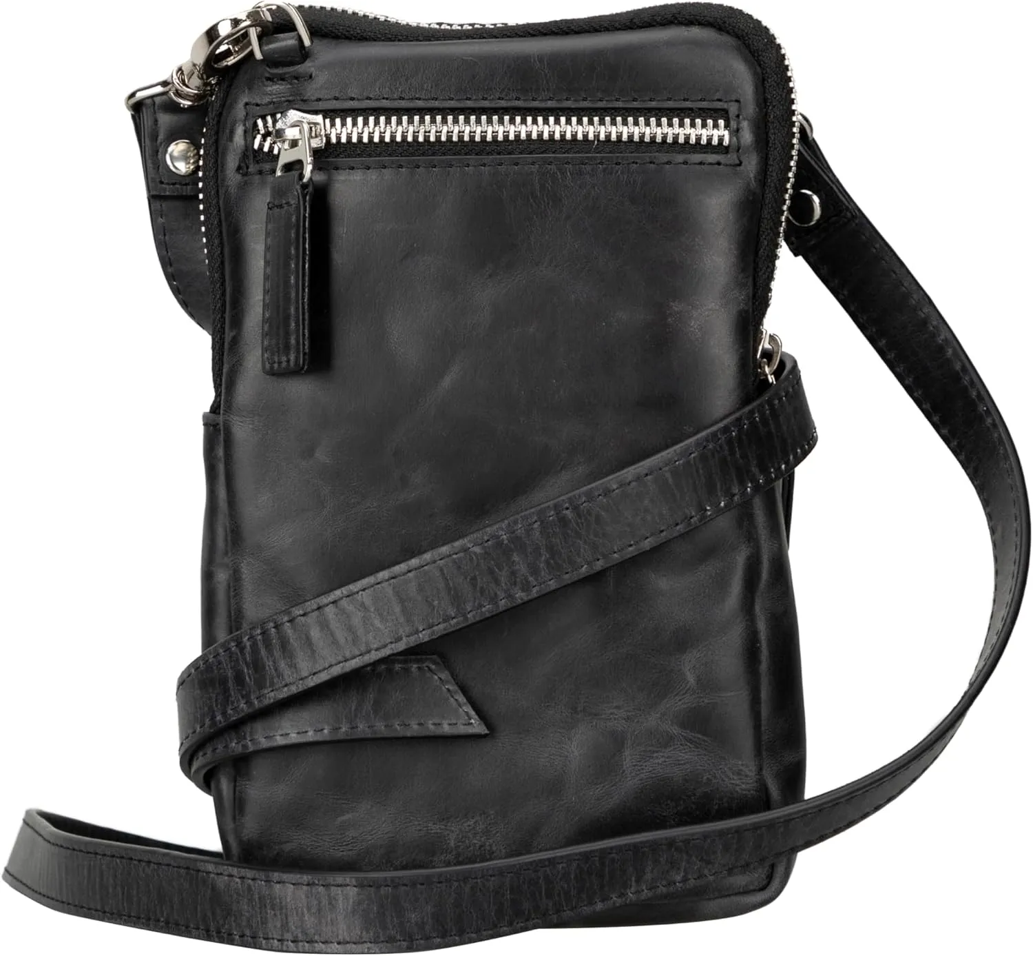 Genuine Leather Cross-Body Bags For, Cross-Body Purse Cell Phone Wallet Purses Case With Detachable Strap, Shoulder Bag