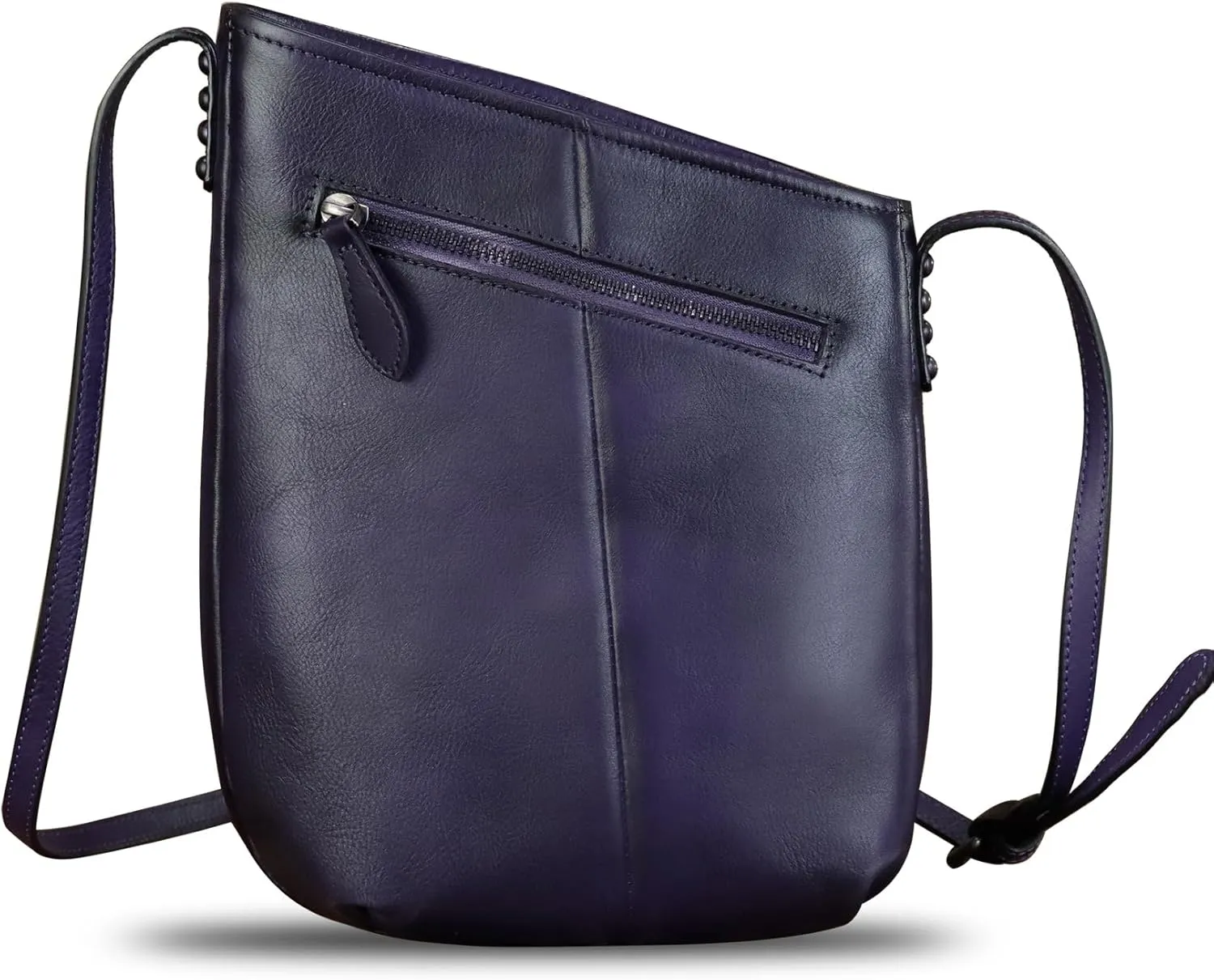 Genuine Leather Crossbody Bag for Women Hand Painted Leather Handmade Crossbody Satchel Purse Handbag