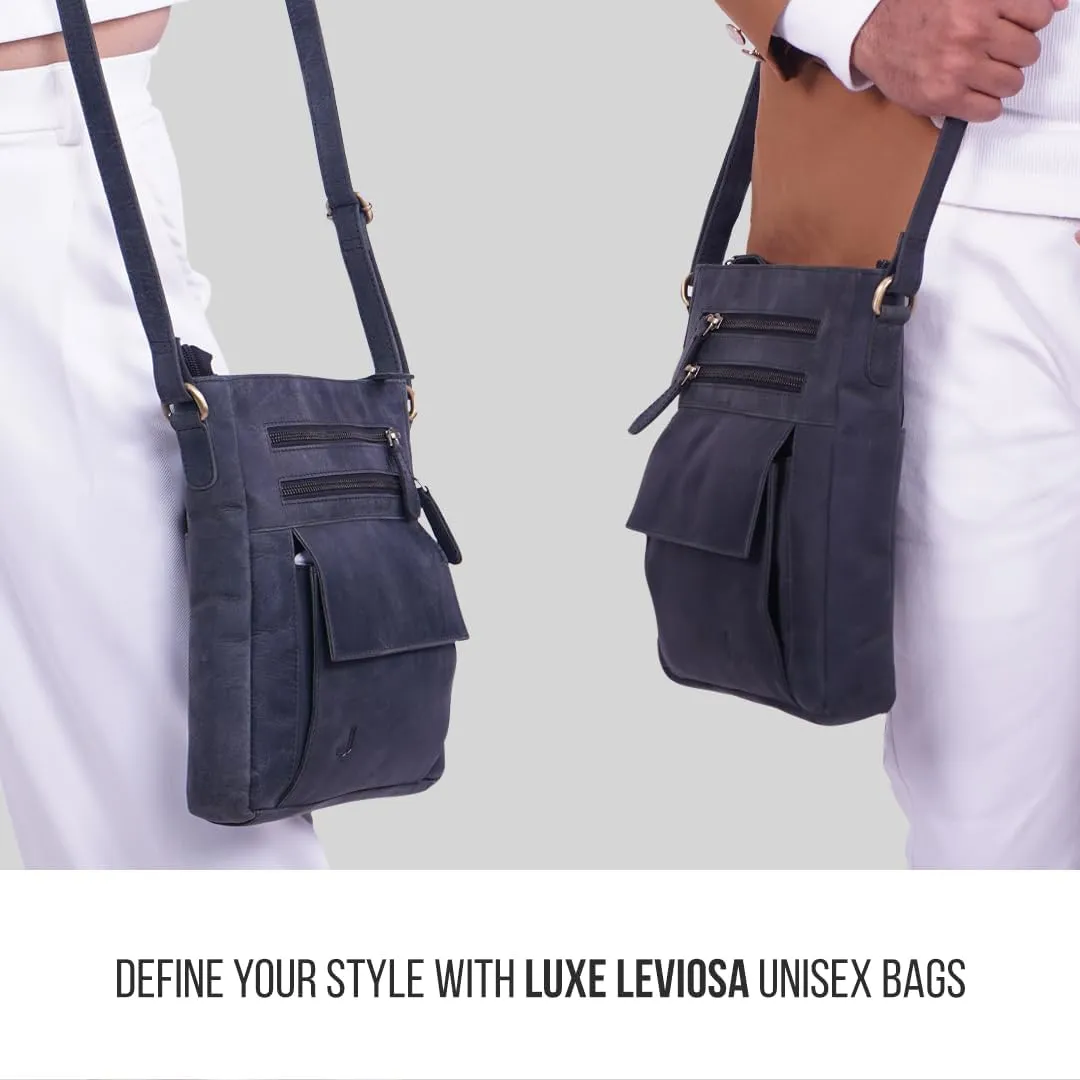 Genuine Leather Crossbody Bag for Women – Medium Size Leathure Purse, Stylish and Durable Handbags for Women