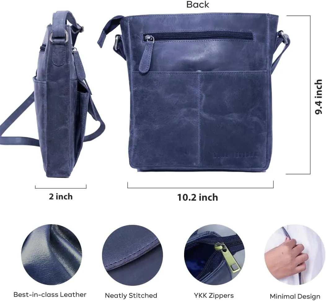Genuine Leather Crossbody Bag for Women – Medium Size Leathure Purse, Stylish and Durable Handbags for Women