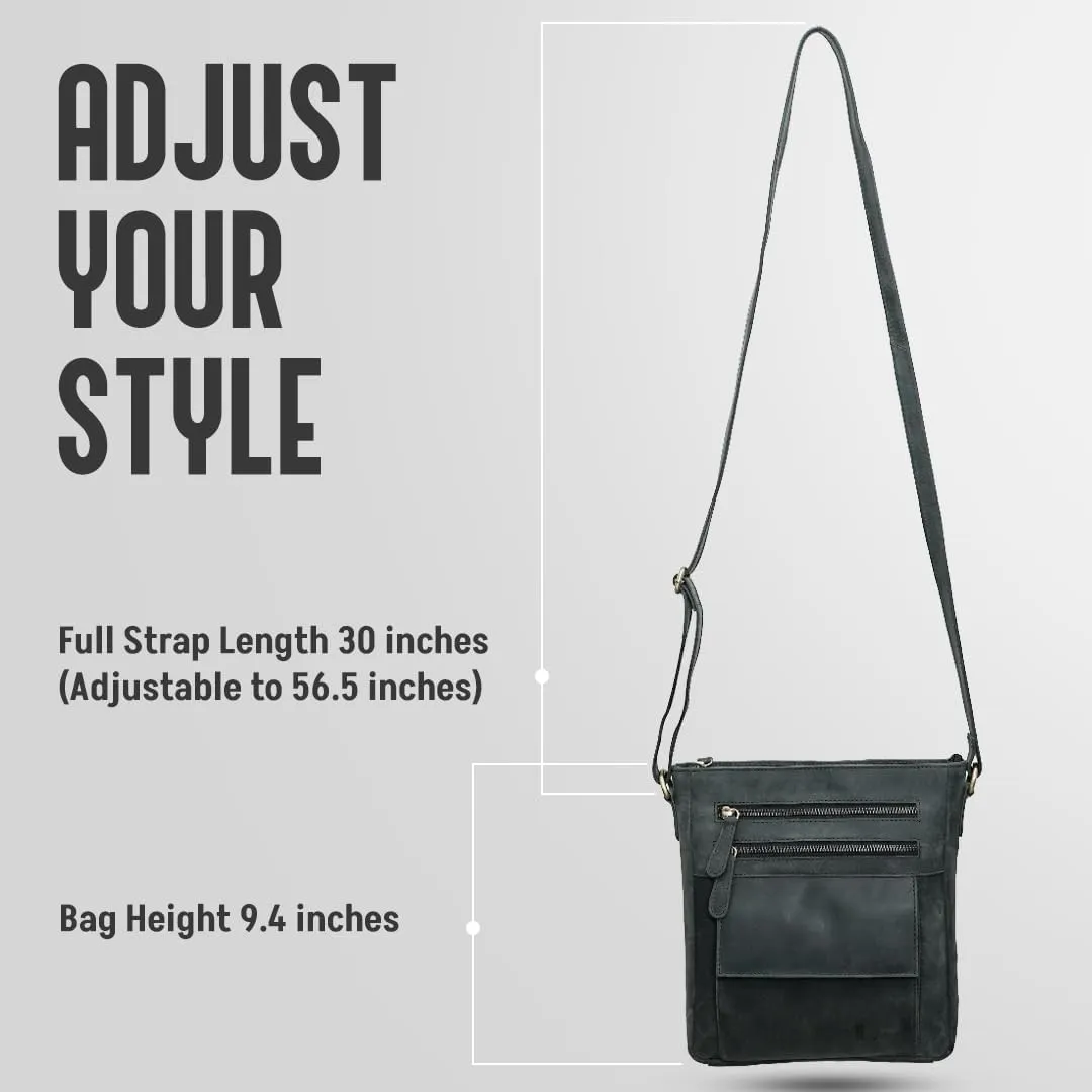 Genuine Leather Crossbody Bag for Women – Medium Size Leathure Purse, Stylish and Durable Handbags for Women