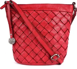 Genuine Leather Crossbody Sling Bag for Women - Trendy Casual Office Bag with Adjustable Strap