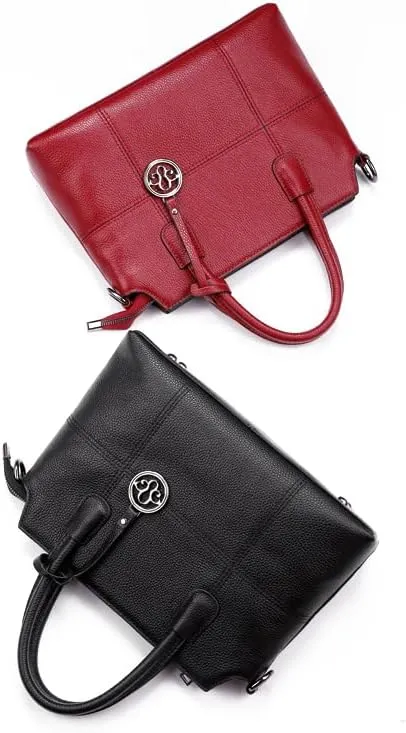 Genuine leather handbag, cowhide handbag, new baglarge capacity women's handbag, hand-held one shoulder crossbody